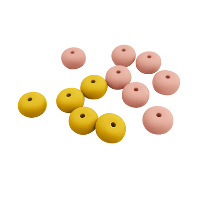 Kualitas makanan Kunyah silikon Beads Teether Kekuatan Tinggi Untuk Bayi