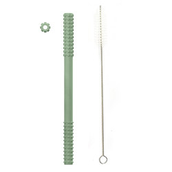 ODM Produk Silikon Bayi Tabung Tumbuh Gigi Chew Stick Teether Dengan Sikat 20cm
