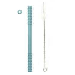ODM Produk Silikon Bayi Tabung Tumbuh Gigi Chew Stick Teether Dengan Sikat 20cm