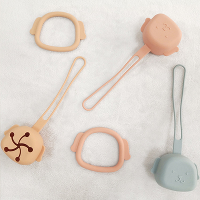 Produk Bayi Silikon Mudah Dibersihkan Penyimpanan Perjalanan Tempat Dot Tumbuh Gigi ODM 24g