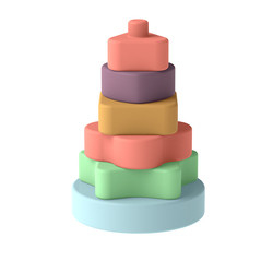 CE Pendidikan silikon Stacking Toys Blok Bangunan Kreatif SGS Untuk Anak-Anak
