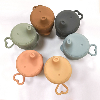 BPA Phthalate Bebas Sippy Cups Bayi silikon Sippy Cup Lids