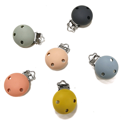 Soothie Metal silikon Dot Clip Kualitas makanan Lateks Gratis 3.5*3*1.5cm