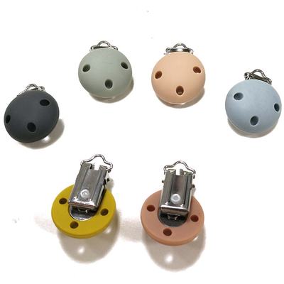 Soothie Metal silikon Dot Clip Kualitas makanan Lateks Gratis 3.5*3*1.5cm