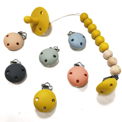 Soothie Metal silikon Dot Clip Kualitas makanan Lateks Gratis 3.5*3*1.5cm