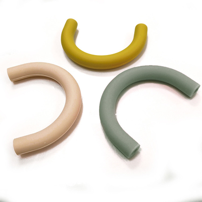 Sayang Chewing silikon Beads Teether Soft Loose U Tube OEM ODM