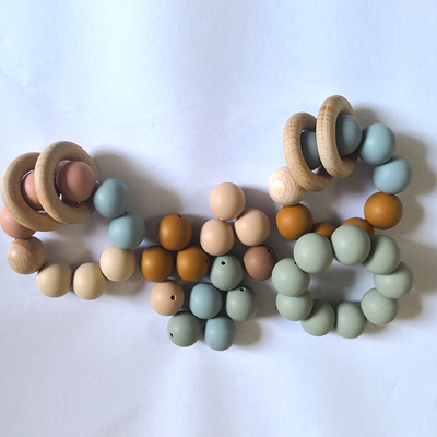 Aman Bayi 19mm silikon Beads FDA silikon Necklace Beads Kualitas makanan