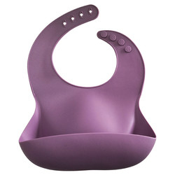 Reusable Lembut Tahan Air Silikon Bayi Bib Makanan Menangkap Bib 29*23*0.2cm