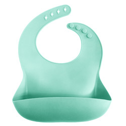 Reusable Lembut Tahan Air Silikon Bayi Bib Makanan Menangkap Bib 29*23*0.2cm