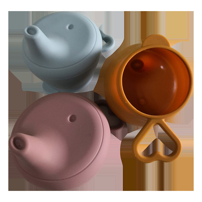 Produk Silikon Bayi Dapat Digunakan Kembali silikon Spout Sippy Cup 9.5*7*7.5cm