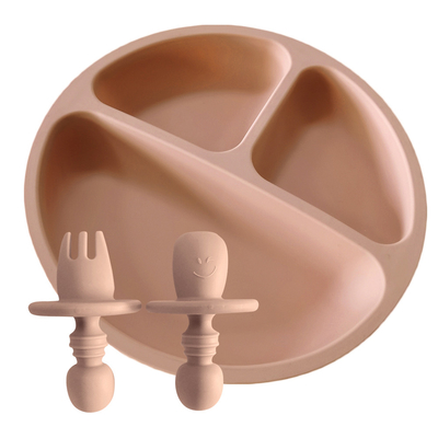 BPA Bebas Soft Pengisapan silikon Sayang Piring Anti Slip 210g SGS