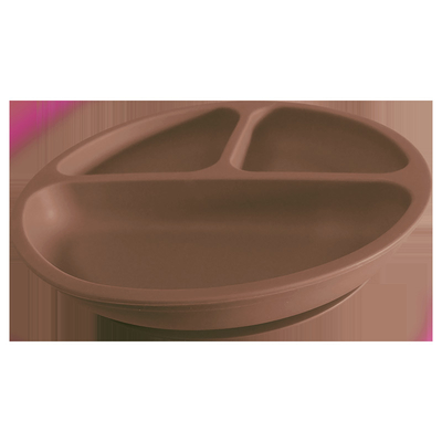 Oven Safe Pengisapan silikon Sayang Piring Piring Makan BPA Gratis FDA 300g