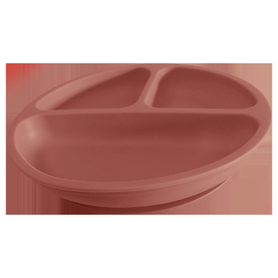 Oven Safe Pengisapan silikon Sayang Piring Piring Makan BPA Gratis FDA 300g