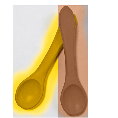OEM Colorful Reusable kids lembut silikon Feeding Spoon 13.8*3.5*1cm 25g