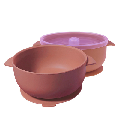 Food Warmer Sayang Feeding silikon mangkuk Mengatur Mangkuk Hisap Dengan Tutup