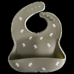 Custom Printing Mess Catching silikon Sayang Bib Antibakteri Bebas Timbal