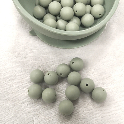100% Kualitas makanan silikon Teether Beads Manik-manik Silikon Organik Massal FDA