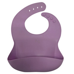 Oto Tahan Minyak Mudah Dibersihkan 4 Gesper Sayang silikon Catcher Bib Ringan FDA