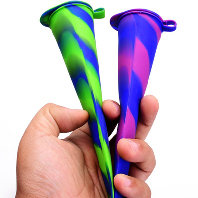 Anti Lost Lid silikon Ice Pop Maker DIY Cetakan Popsicle Dapat Digunakan Kembali