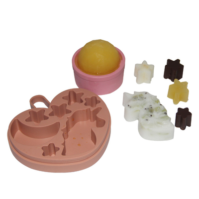 Kualitas makanan silikon Ice Mold Baki Es Batu Berbentuk Bola Berlian 6.2*5.6*5cm