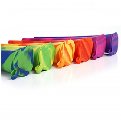 6 Pcs Cetakan Es Silikon Warna-warni 7.5 * 1.6in cetakan tiang es Dengan Tutup Terlampir