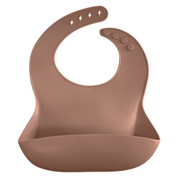 SGS Bpa Gratis Adjustable Modern Twist Bucket Bib Tahan Air Lucu silikon Bib