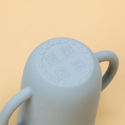 Smell Proof Silicone Straw Cup Non Plastic Unbreakable BPA Free With Lids